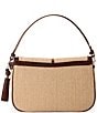 BRAHMIN Pecan Windswept Collection Jolene Raffia Shoulder Bag - Image 2