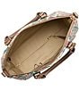 BRAHMIN Piaffe Collection Duxbury Snake Print Floral Satchel Bag, Color:Multi - Image 4