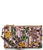 BRAHMIN Pinstripe Petals Melbourne Collection Daisy Wristlet - Image 1