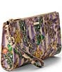 BRAHMIN Pinstripe Petals Melbourne Collection Daisy Wristlet - Image 4
