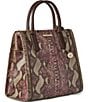 BRAHMIN Potomac Collection Brindle Caroline Satchel Bag, Color:Brindle - Image 4