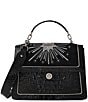 BRAHMIN Revel Collection Black Hallie Satchel Bag, Color:Black - Image 1