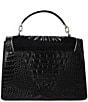 BRAHMIN Revel Collection Black Hallie Satchel Bag, Color:Black - Image 2