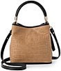 BRAHMIN San Lorenzo Collection Latte Mini Amelia Top Handle Crossbody Bag - Image 1