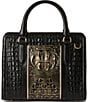 BRAHMIN Sarastro Collection Onyx Cami Satchel Bag, Color:Onyx - Image 2