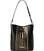 BRAHMIN Sarastro Collection Onyx Celina Bucket Bag, Color:Onyx - Image 1