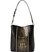 BRAHMIN Sarastro Collection Onyx Celina Bucket Bag, Color:Onyx - Image 2