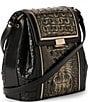 BRAHMIN Sarastro Collection Onyx Margo Crossbody Bag, Color:Onyx - Image 4