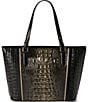 BRAHMIN Sarastro Collection Onyx Medium Asher Tote Bag, Color:Onyx - Image 2