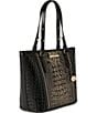 BRAHMIN Sarastro Collection Onyx Medium Asher Tote Bag, Color:Onyx - Image 4