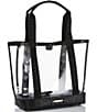 BRAHMIN Seagate Collection Black Brooke Clear Tote Bag, Color:Black - Image 4