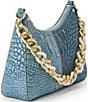 BRAHMIN Secour Collection Denim Mod Esme Chain Strap Shoulder Bag, Color:Denim - Image 4