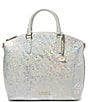 BRAHMIN Serenade Collection Silver Large Duxbury Satchel Bag - Image 1
