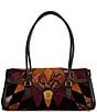 BRAHMIN Silverhill Collection Dayan Multi Snake Satchel Bag - Image 1