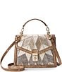 BRAHMIN Silverhill Collection Small Hallie Patchwork Satchel Bag, Color:Multi - Image 1