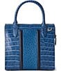 BRAHMIN Small Caroline Retro Blue Skye Satchel Bag, Color:Retro Blue Skye - Image 2