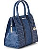 BRAHMIN Small Caroline Retro Blue Skye Satchel Bag, Color:Retro Blue Skye - Image 4