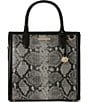 BRAHMIN Spark Collection Black Caroline Satchel Bag, Color:Black - Image 1