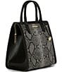 BRAHMIN Spark Collection Black Caroline Satchel Bag, Color:Black - Image 4