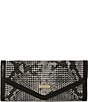 BRAHMIN Spark Collection Black Veronica Trifold Wallet, Color:Black - Image 1