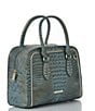 Color:Slate - Image 4 - Stratos Collection Slate Marissa Leather Satchel Bag