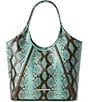 BRAHMIN Tecoma Collection Turquoise Stone Iona Tote Bag, Color:Turquoise Stone - Image 1