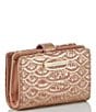 Color:Cashmere Pink - Image 3 - Tenor Collection Hannah Small Cashmere Pink Leather Wallet