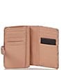 Color:Cashmere Pink - Image 4 - Tenor Collection Hannah Small Cashmere Pink Leather Wallet