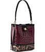BRAHMIN Towers Collection Cherry Lacquer Celina Bucket Bag, Color:Cherry Lacquer - Image 4