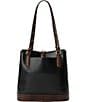 BRAHMIN Tuscan Collection Black Fiora Bucket Bag, Color:Black - Image 2