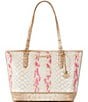 Color:Apricot Rose - Image 1 - Valentia Collection Apricot Rose Medium Asher Tote Bag