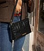 BRAHMIN Vanderbilt Collection Black Lorelei Shoulder Bag, Color:Black - Image 5