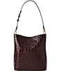 BRAHMIN Vanderbilt Collection Ganache Celina Bucket Bag, Color:Ganache - Image 2