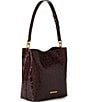 BRAHMIN Vanderbilt Collection Ganache Celina Bucket Bag, Color:Ganache - Image 3