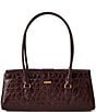 BRAHMIN Vanderbilt Collection Ganache Dayan Satchel Bag, Color:Ganche - Image 2