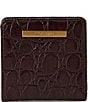 BRAHMIN Vanderbilt Collection Ganache Jane Mini Bifold Snap Wallet, Color:Ganache - Image 1