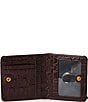 BRAHMIN Vanderbilt Collection Ganache Jane Mini Bifold Snap Wallet, Color:Ganache - Image 3