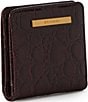 BRAHMIN Vanderbilt Collection Ganache Jane Mini Bifold Snap Wallet, Color:Ganache - Image 4