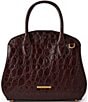 BRAHMIN Vanderbilt Collection Ganache Rosetta Satchel Bag, Color:Ganache - Image 1