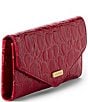 BRAHMIN Sriracha Vanderbilt Collection Veronica Trifold Wallet, Color:Sriracha - Image 4