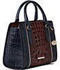 BRAHMIN Vesper Collection Navy Cami Satchel Bag, Color:Navy - Image 4