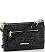 BRAHMIN Melbourne Collection Vida Crossbody Bag, Color:Black - Image 4