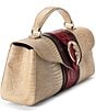 BRAHMIN Westlake Collection Dayan Sculptural Crocodile Hardware Satchel Bag, Color:Multi - Image 4