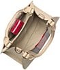 BRAHMIN Westlake Collection Adrian Sculptural Crocodile Hardware Satchel Bag, Color:Multi - Image 3