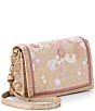 BRAHMIN Whimsy Collection Minuette Floral Sequin Velvet Crossbody Bag, Color:Multi - Image 4