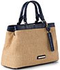 BRAHMIN Windswept Collection Small Denise Raffia Satchel Bag - Image 4
