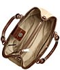 BRAHMIN Windswept Collection Small Denise Raffia Satchel Bag - Image 3