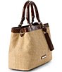 BRAHMIN Windswept Collection Small Denise Raffia Satchel Bag - Image 4