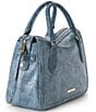 BRAHMIN Zostera Collection Micaela Satchel Bag, Color:Bellbottom Blue - Image 3