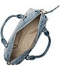 BRAHMIN Zostera Collection Micaela Satchel Bag, Color:Bellbottom Blue - Image 4